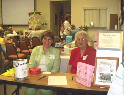 Volunteers Joyce and Mary Ann