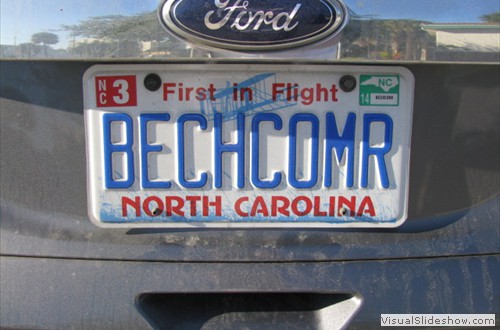 North Carolina license plate