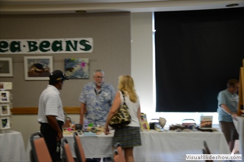 Curtis Ebbesmeyer (background) explains Flotsam and Jetsam