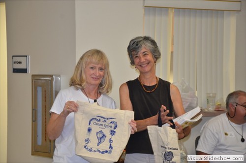 Margie Mitchell (left) and Mary Lou Winder (right)